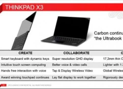 Lộ diện Lenovo ThinkPad X3 kế nhiệm X1 Carbon