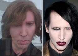 Marilyn Manson khác lạ với mặt mộc