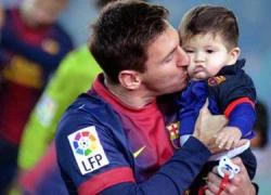 Messi mừng sinh nhật Thiago sớm với UNICEF