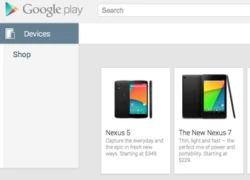 Nexus 5 được chào bán với giá 349 USD trên Google Play