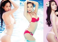 Ngọc Trinh đọ sắc bikini với các mỹ nhân 'siêu vòng 3'