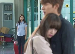 Park Shin Hye ngẩn ngơ nhìn gái lạ ôm Lee Min Ho