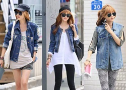 Sành điệu ngày se lạnh với áo khoác denim