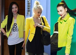 Sao đẹp rực rỡ với blazer vàng