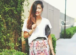 Street style ngày cuối hạ của phái đẹp châu Á vẫn rực rỡ sắc hoa