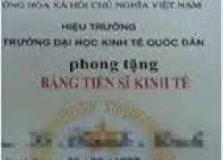 Thu hồi bằng Tiến sĩ của phó Viện trưởng Ngân hàng - Tài chính