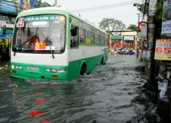 Triều cường, mưa lớn, TP.HCM ngập nặng