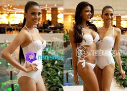 Trương Thị May lần đầu diện bikini "đọ" với dàn HH