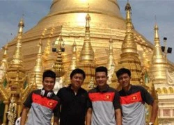 U23 đi thăm Chùa vàng ở Myanmar