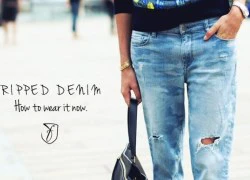 5 cách mặc denim rách đúng kiểu Thu/Đông 2013