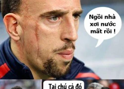 Ảnh hài: Ribery buồn vì Pháp lâm nguy