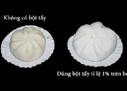 Bánh bao trắng tinh nhờ chất tẩy độc hại