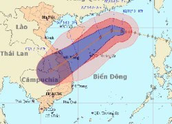 Bão số 12 hướng vào các tỉnh từ Quảng Trị đến Phú Yên