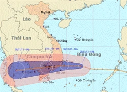 Bão số 13 đã giật cấp 16, sẽ mạnh thêm