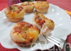 [Chế biến] - Bánh pizza cupcake