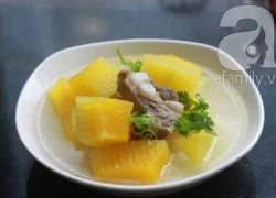 [Chế biến] - Canh đu đủ nấu sườn