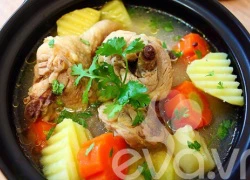 [Chế biến] - Canh gà hầm khoai tây