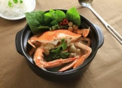 [Chế biến] - Lẩu ghẹ tiêu xanh