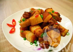 [Chế biến] - Thịt kho khoai môn