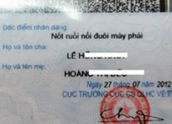 Chính thức bỏ ghi tên cha, mẹ trên CMND