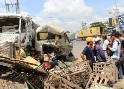 Đồng Nai: Xe ben gây tai nạn liên hoàn, 3 người bị thương nặng