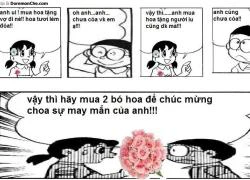 Doreamon chế siêu bựa : Hoa tặng em