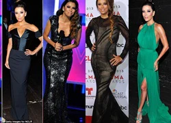 Eva Longoria thay 8 cái váy một buổi tối