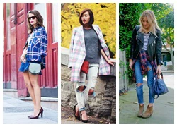 Họa tiết kẻ caro - cơn sốt mới của các fashion blogger nổi tiếng