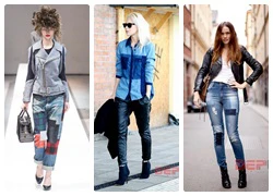 Jeans vá xu hướng mới trong từ điển thời trang