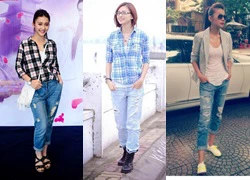 Khi sao Việt nghiện quần jeans &#8216;cái bang&#8217;