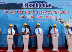 Khởi công tuyến cáp ngầm xuyên biển đầu tiên ở Việt Nam