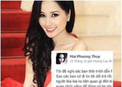 Mai Phương Thúy bị oan vì facebook giả mạo