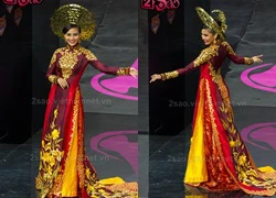 Miss Universe 2013: Trương Thị May tỏa sáng rực rỡ với áo dài Việt