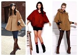 Mix đồ cá tính mà vẫn điệu đà với áo cape coat