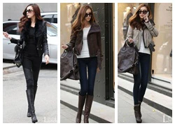 Mix đồ sành điệu với jacket mùa đông 2013