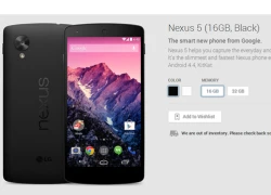 Nexus 5 cháy hàng trên Play Store sau 33 phút