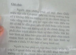 Nhân chứng cũng bị "ép cung"