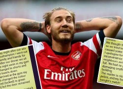 Nicklas Bendtner giải thích lý do bị bắt