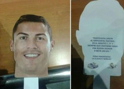 Phát hiện thông điệp &#8220;hố hàng&#8221; sau chiếc mặt nạ Cris Ronaldo