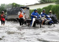 Sài Gòn 'tả tơi' triều cường: 'Mắc' cũng phải ráng... 'nhịn'