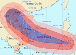 Siêu bão Haiyan còn đổi hướng sau khi vào vùng biển nước ta