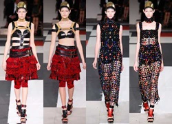 Sôi động sắc màu Alexander McQueen tại Paris