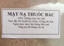 Sưng tấy, phù nề vì mặt nạ thuốc Bắc