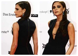 Victoria Beckham quyến rũ váy xẻ ngực ở tuổi 39