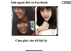 Ảnh ngoài đời và facebook