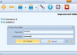 Anvide Lock Folder: Khóa, che giấu thư mục bằng mật khẩu, miễn phí