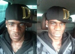 "Bad boy" Balotelli khoe ảnh mắt xanh biếc nhờ đeo lens