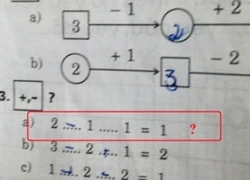 Bài toán lớp 1 cộng trừ khiến học sinh đau đầu