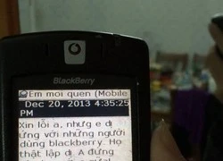 "Bị bạn gái chia tay vì dùng BlackBerry" gây bão mạng