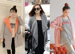 Cardigan dáng dài cho tiết trời 'đỏng đảnh'